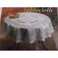 Tapestry Trading Tapestry Trading 558W5276 52 x 76 in. European Lace Table Cloth; White 558W5276